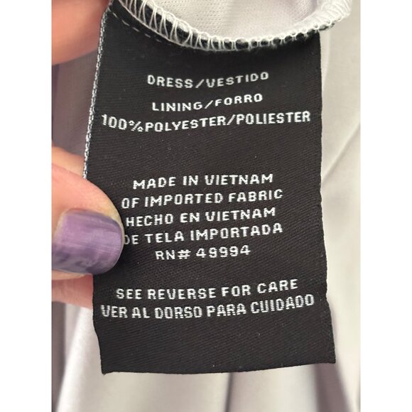 R&M Richards Sleeveless Floral Print Maxi Dress With Asymmetrical Ruffle Hem - Picture 8 of 15